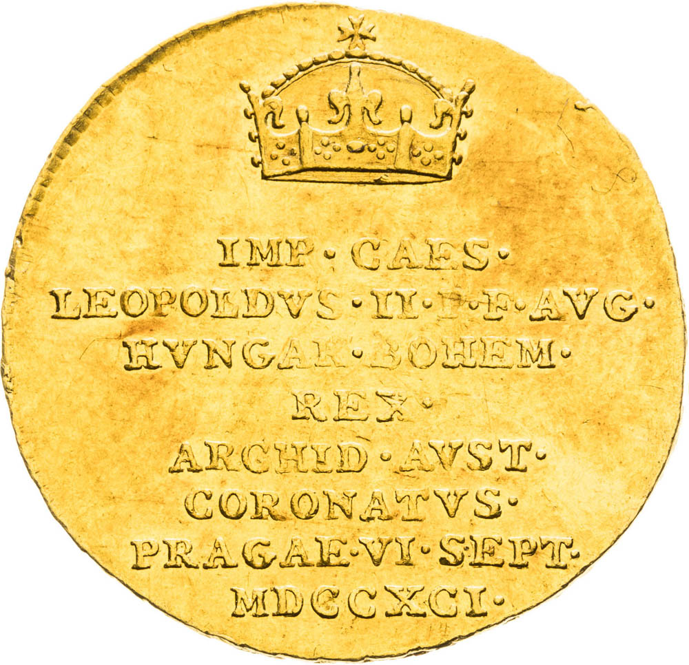 Zlatý žeton 1791 (3/4 Dukát) - avers