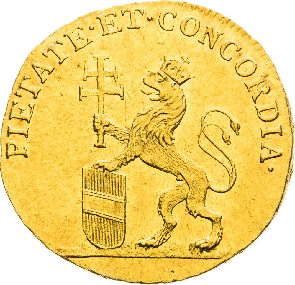 Zlatý žeton 1791 (3/4 Dukát) - revers