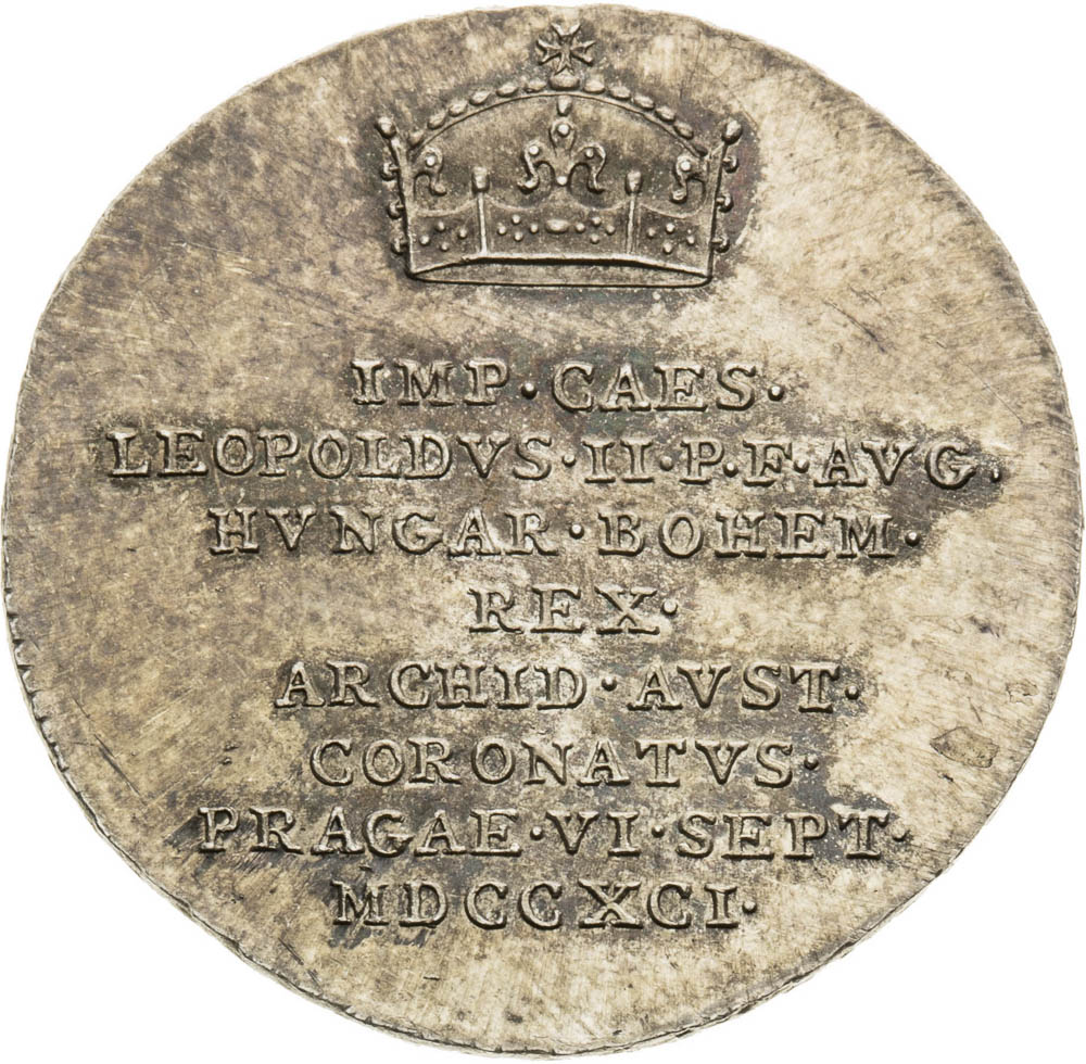 Stříbrný žeton 1791 - avers