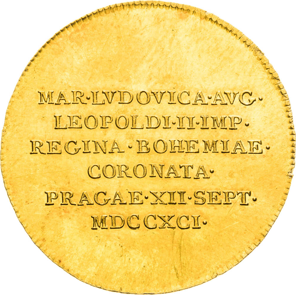 Zlatý žeton 1791 (1 1/4 Dukát) - avers