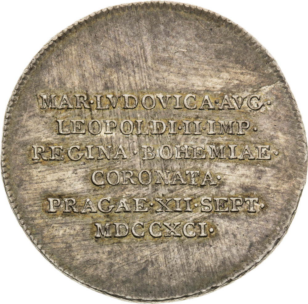Stříbrný žeton 1791 - avers