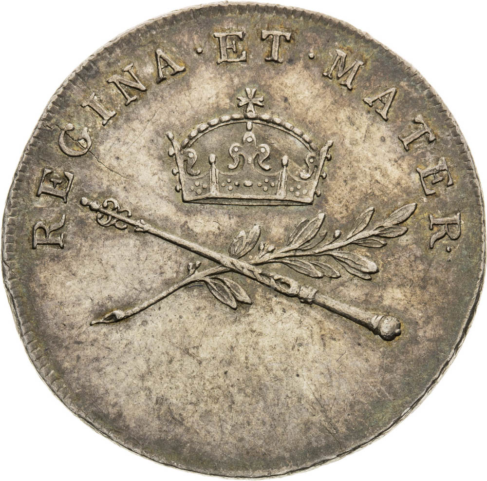 Stříbrný žeton 1791 - revers