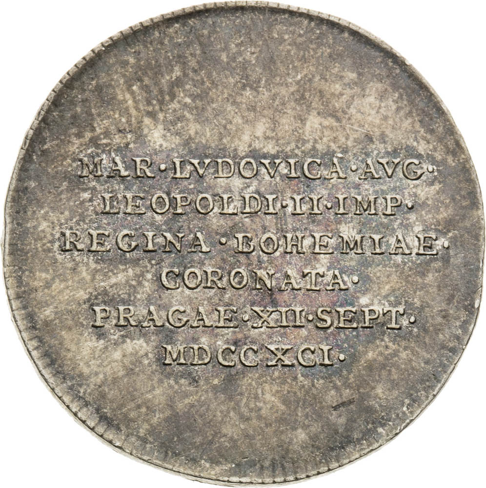 Stříbrný žeton 1791 - avers