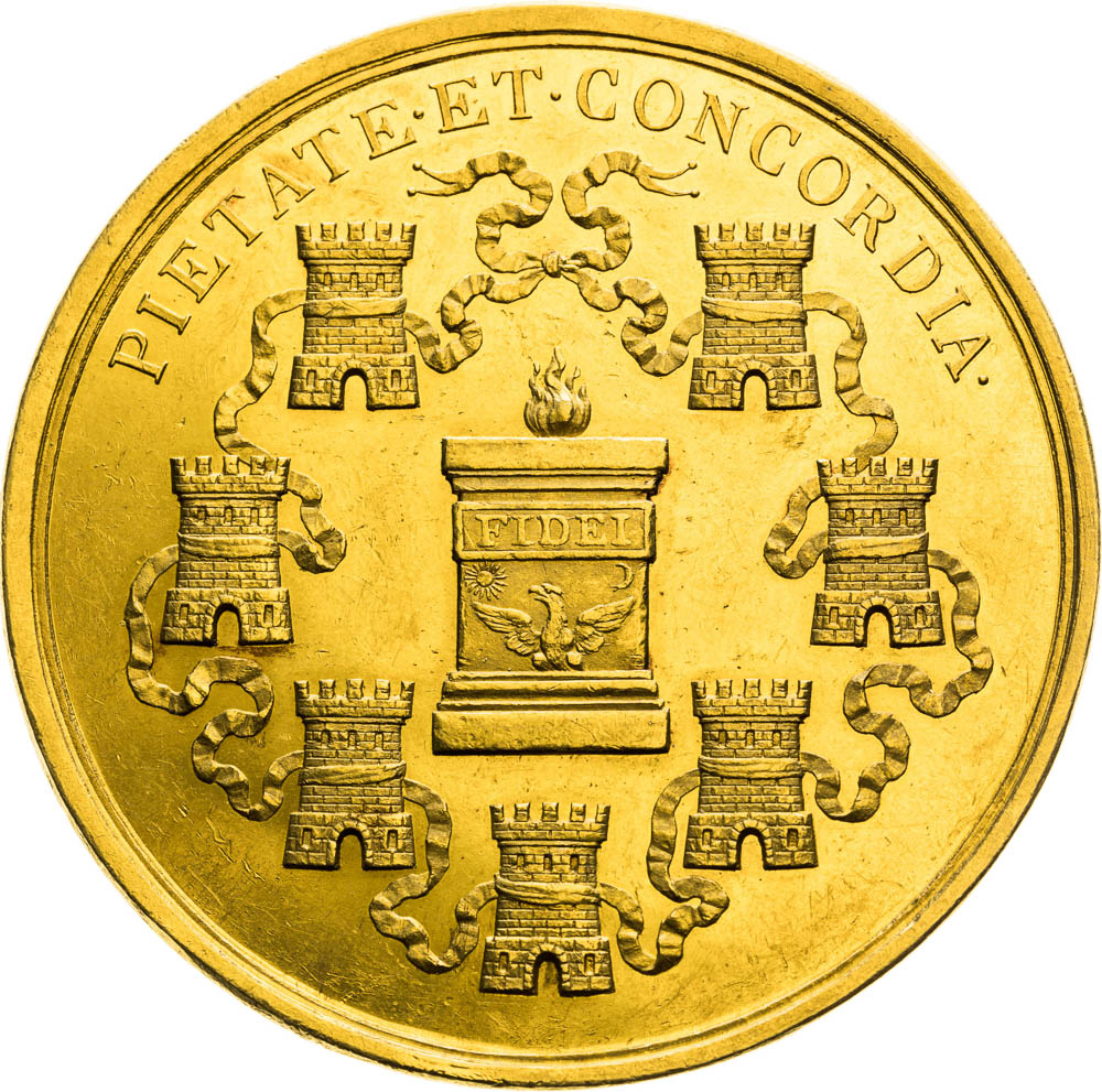 Zlatá medaile 1790 (15 Dukát) - revers