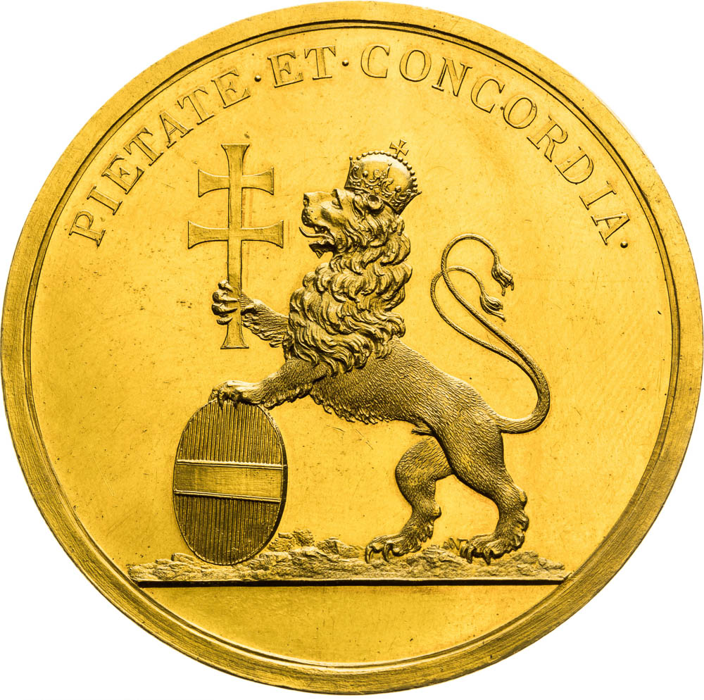Zlatá medaile 1791 (15 Dukát) - revers