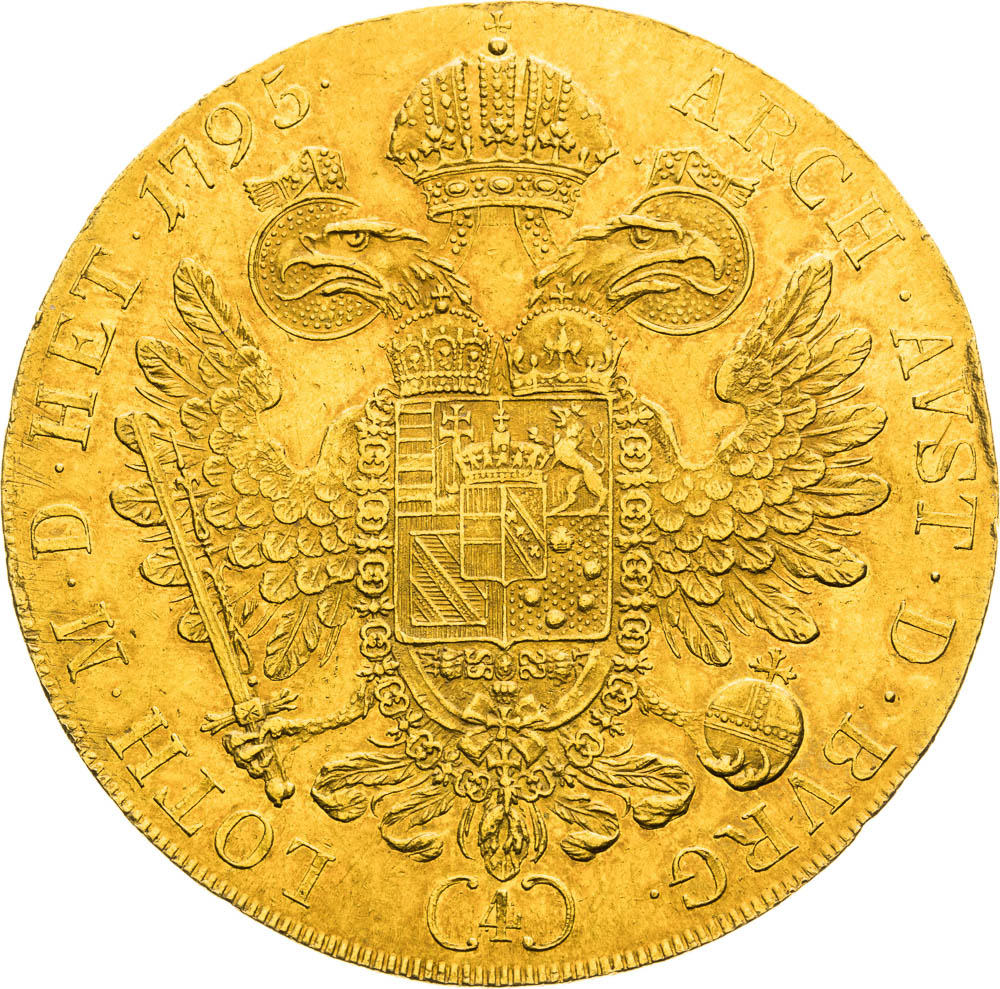 4 Ducats 1795 - back