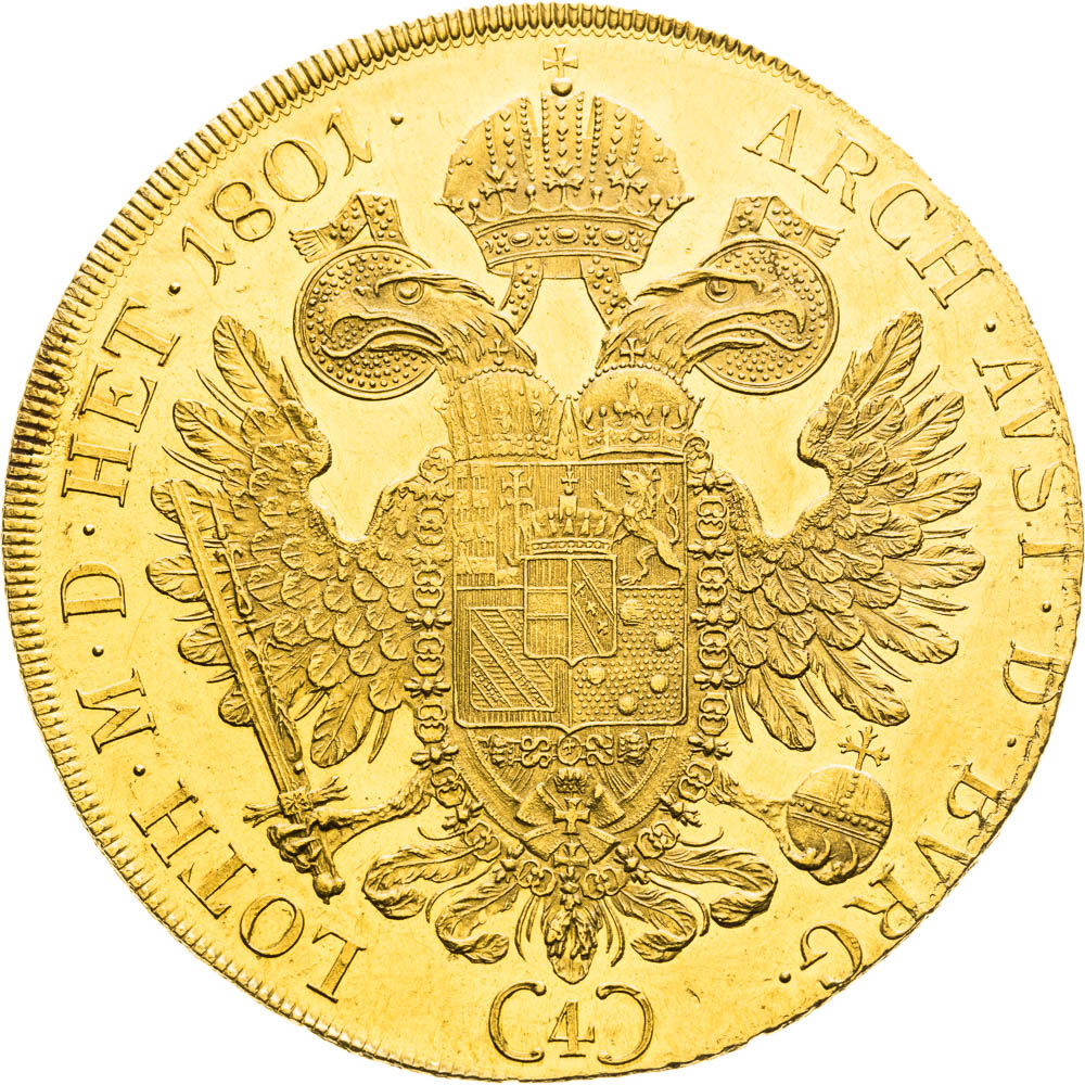 4 Ducats 1801 - back
