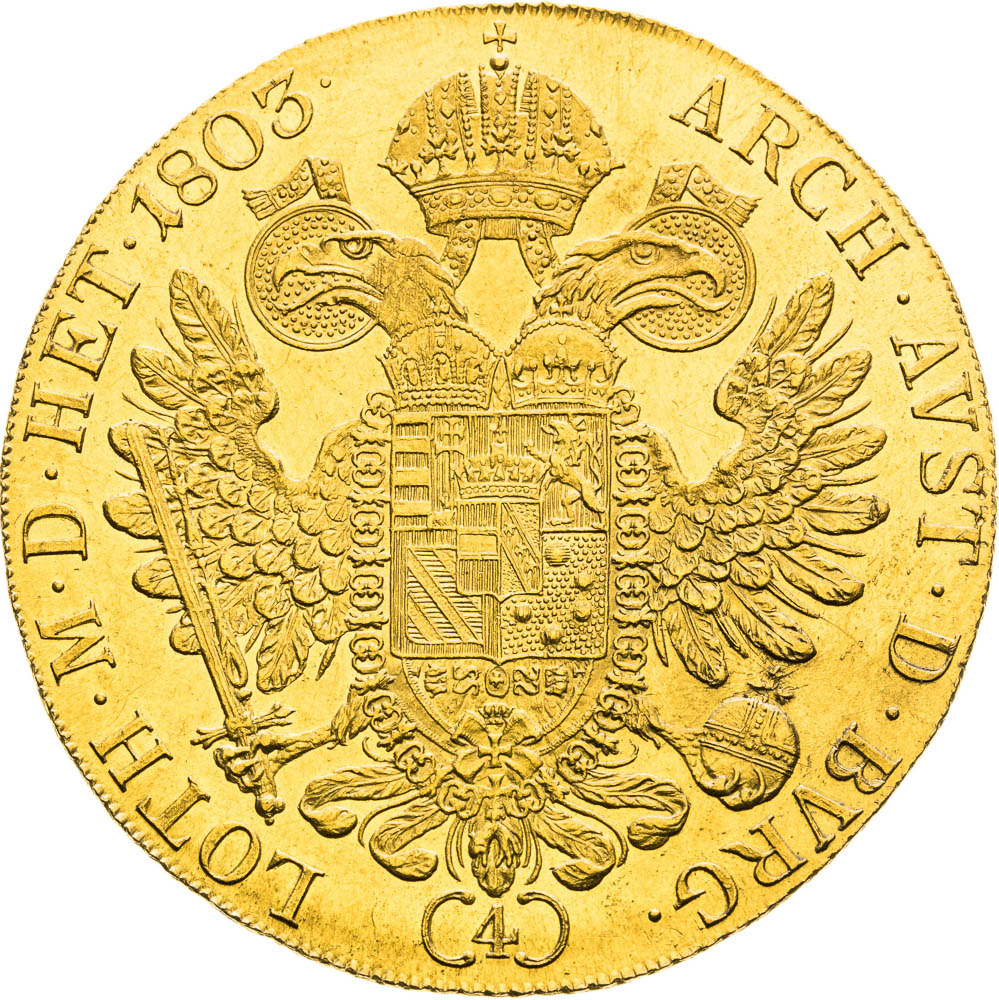4 Ducats 1803 - back