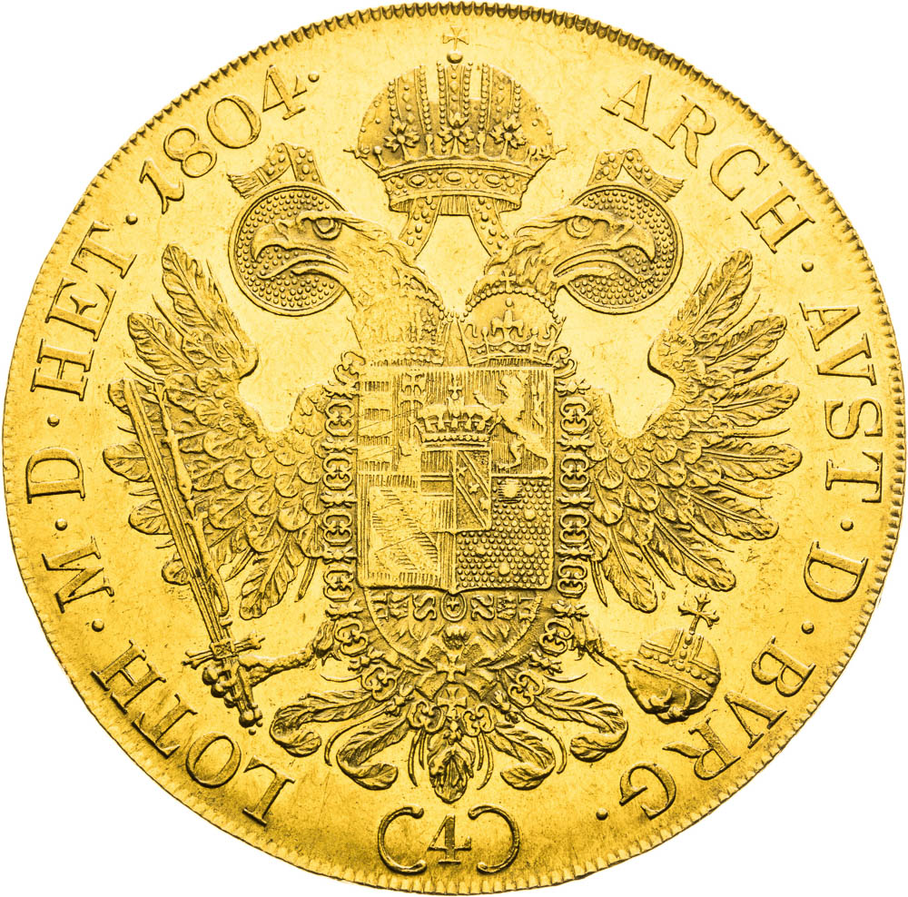 4 Ducats 1804 - back