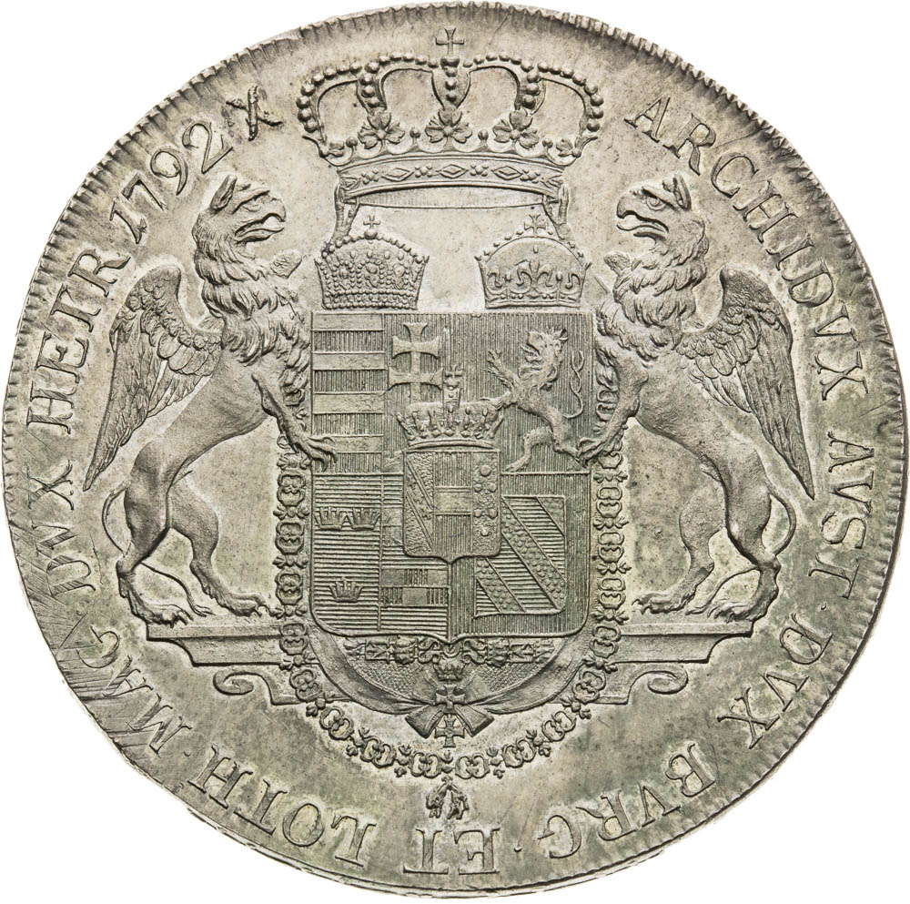 Thaler 1792 - back