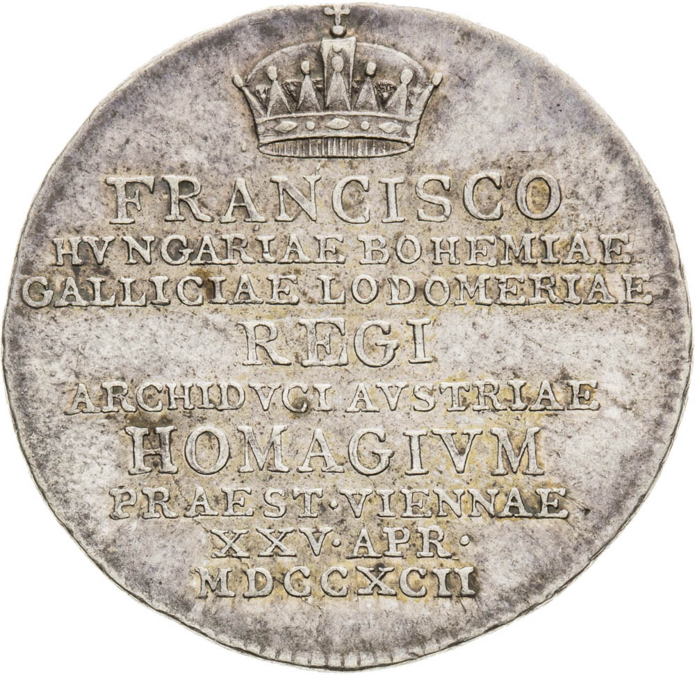 Silver Token 1792 - front