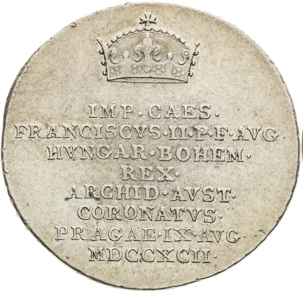 Stříbrný žeton 1792 - avers