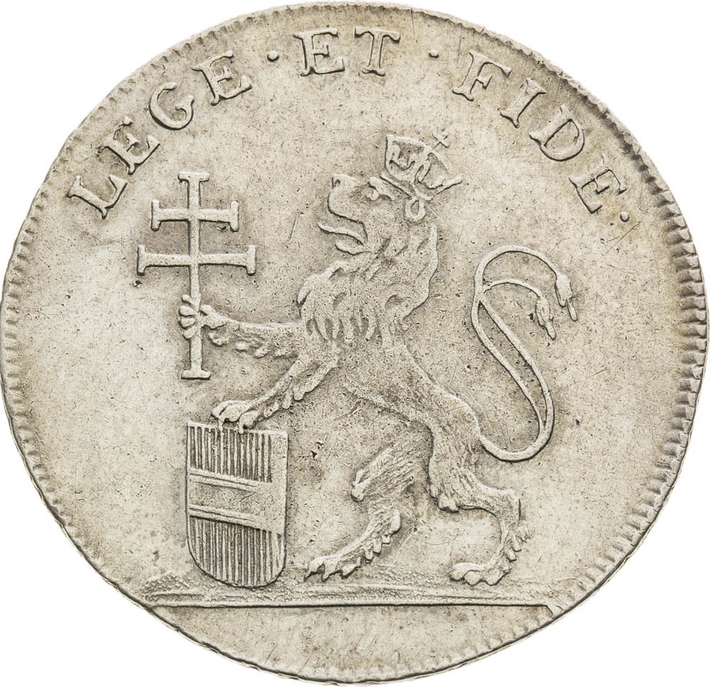Stříbrný žeton 1792 - revers