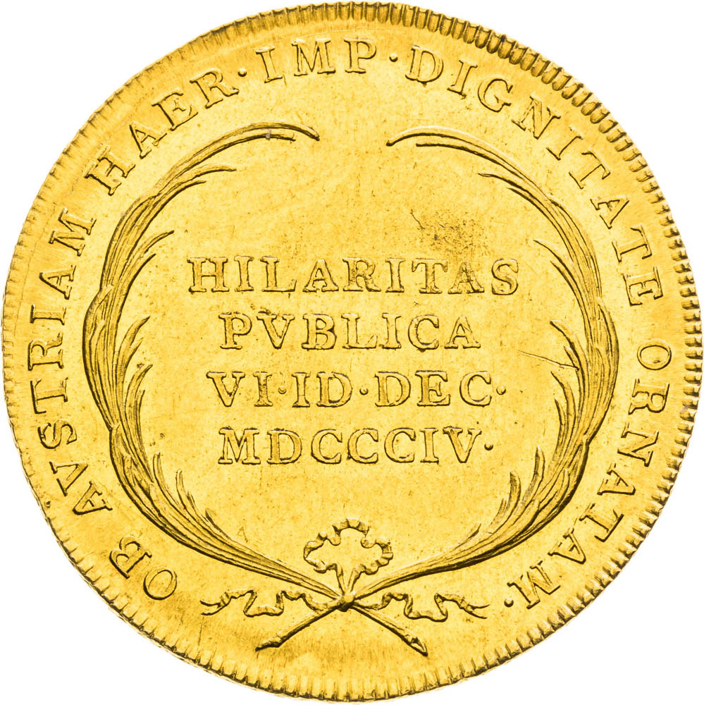 Zlatý žeton 1804 (1 1/4 Dukát) - revers
