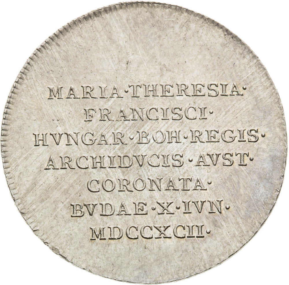 Stříbrný žeton 1792 - avers