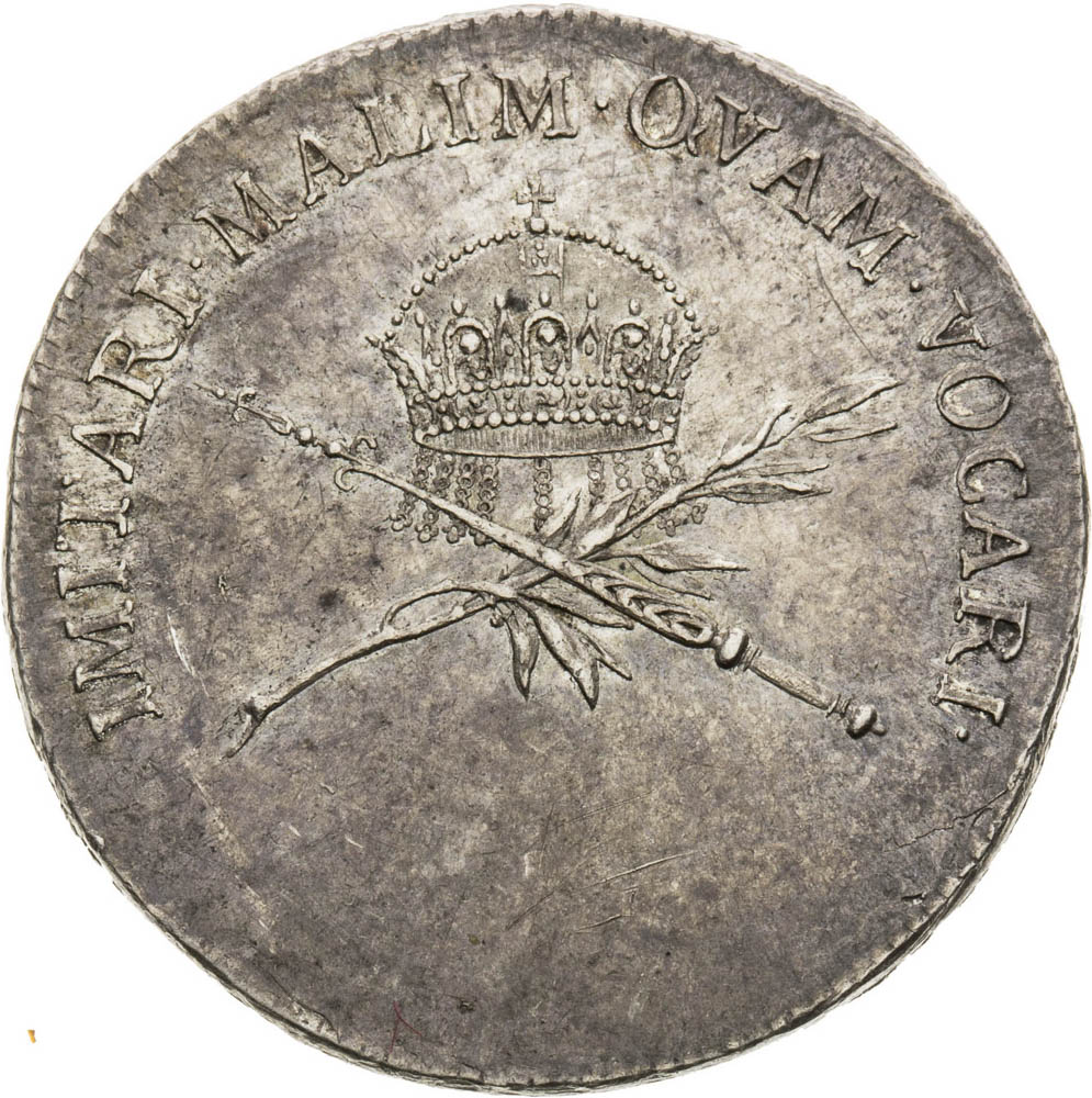 Stříbrný žeton 1792 - revers