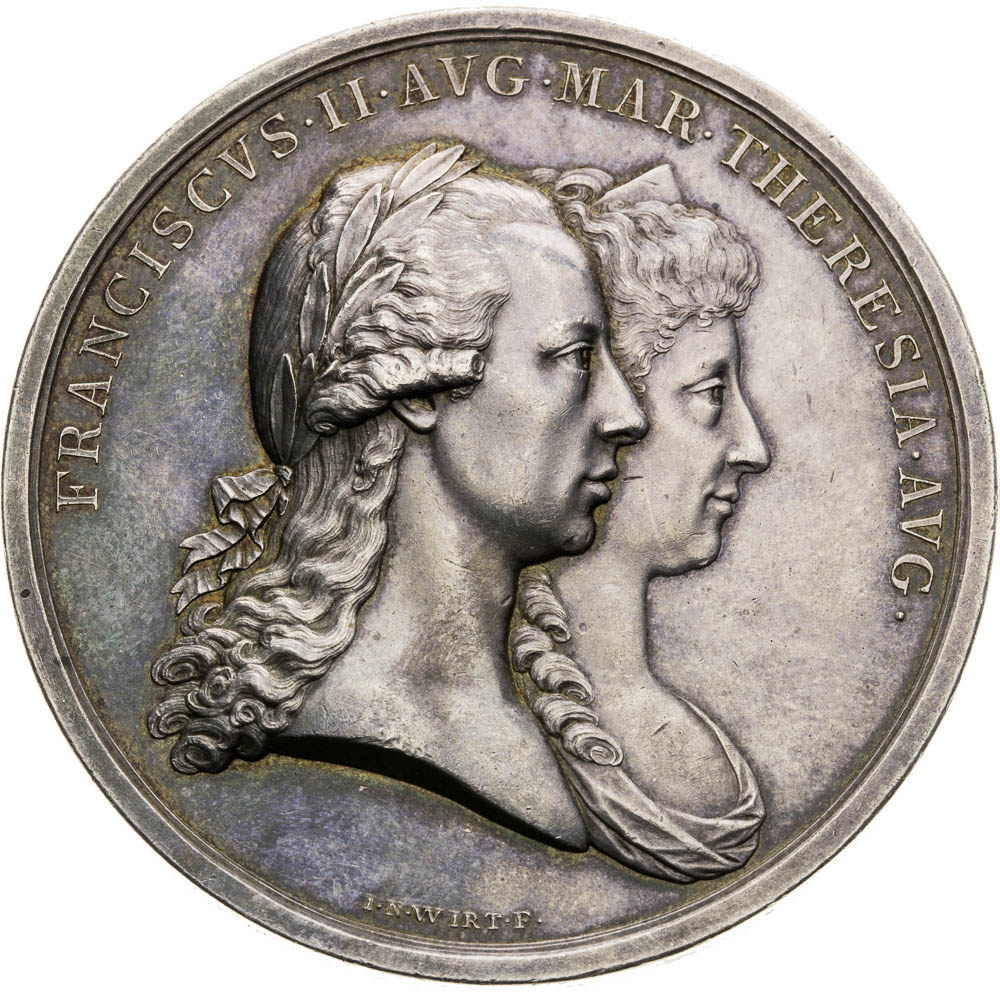 Strieborná medaila 1793 - averz
