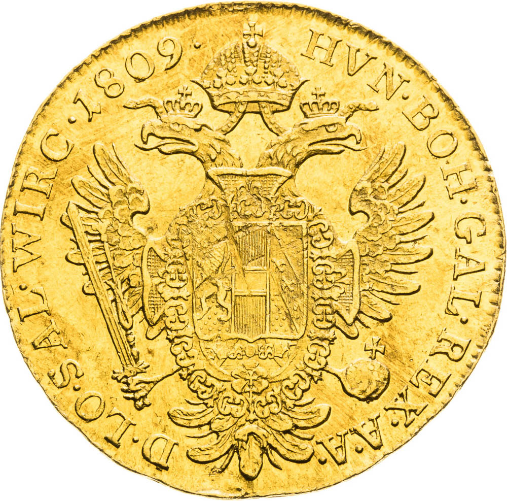 Dukát 1809 - reverz