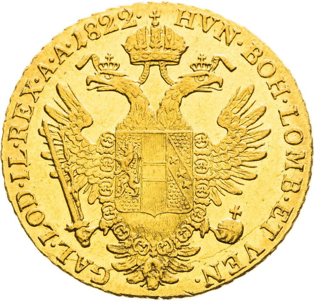 Ducat 1822 - back