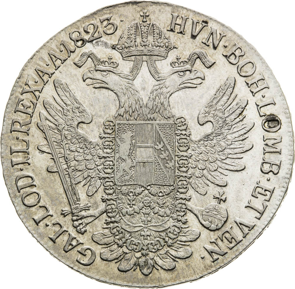 Tolar 1823 - revers