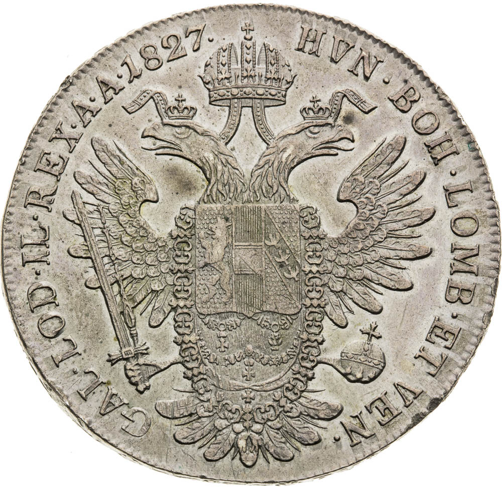 Tolar 1827 - revers