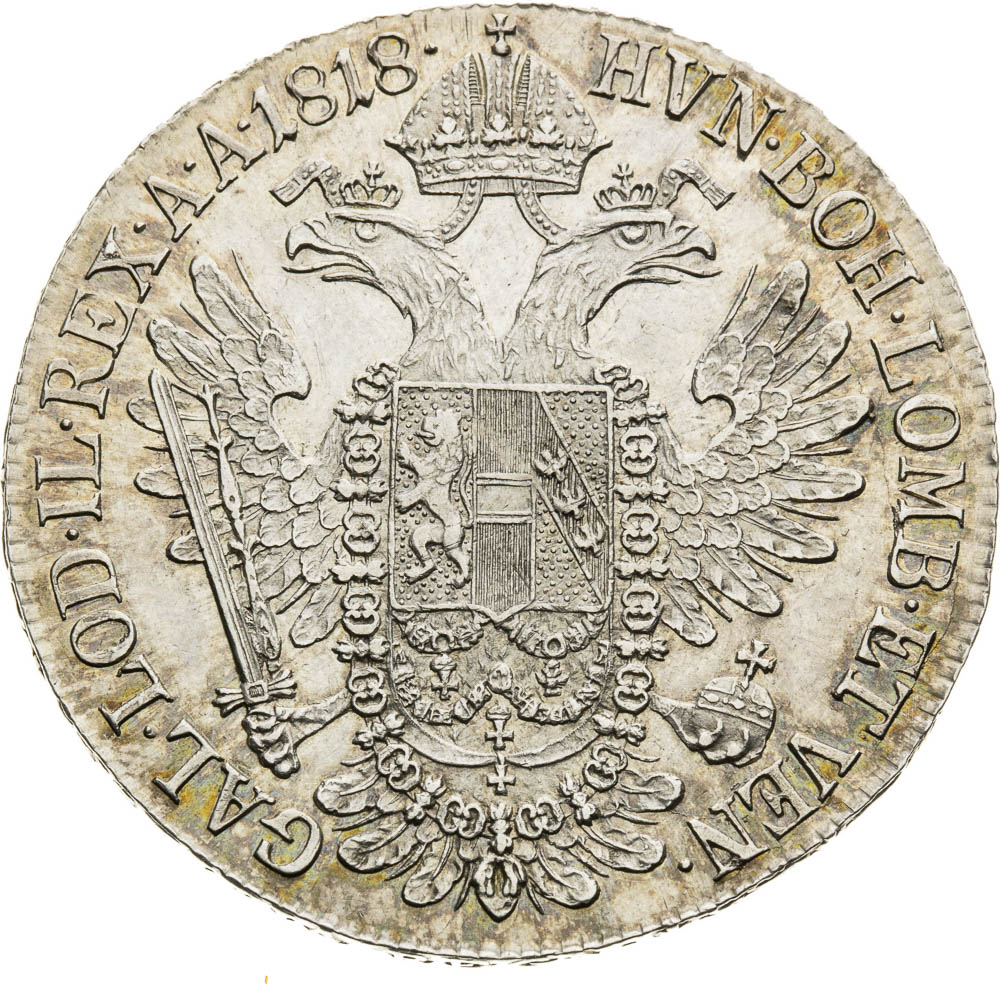 1/2 Tolar 1818 - revers