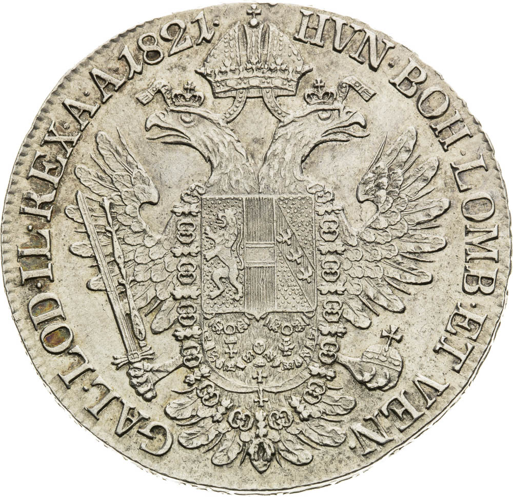 1/2 Tolar 1821 - revers