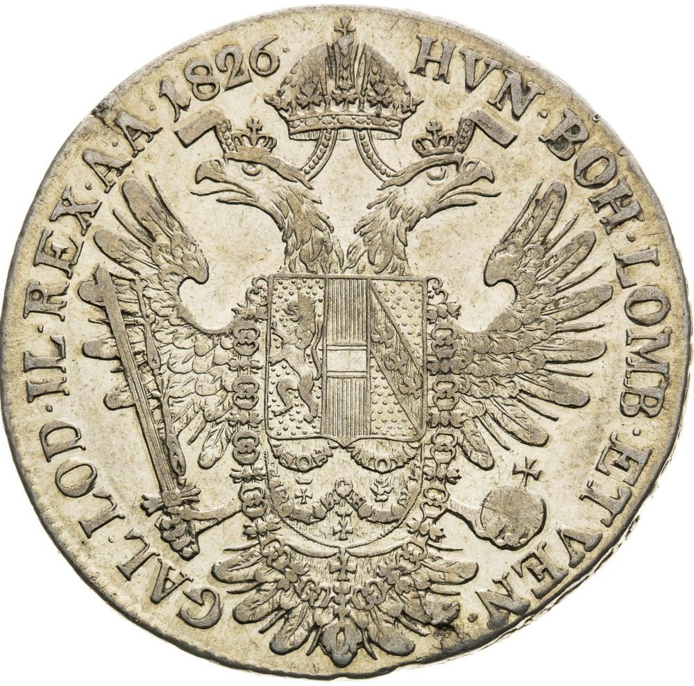 1/2 Tolar 1826 - revers