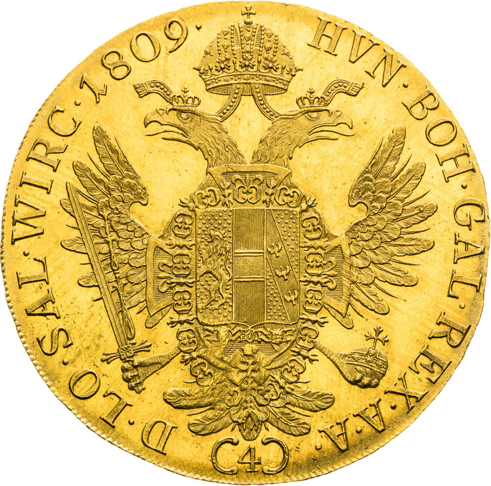 4 Dukát 1809 - revers