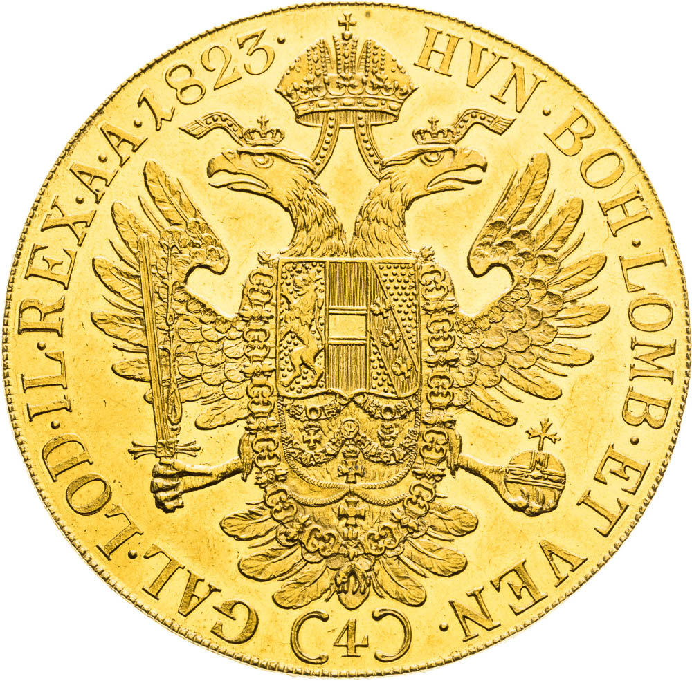 4 Dukát 1823 - revers