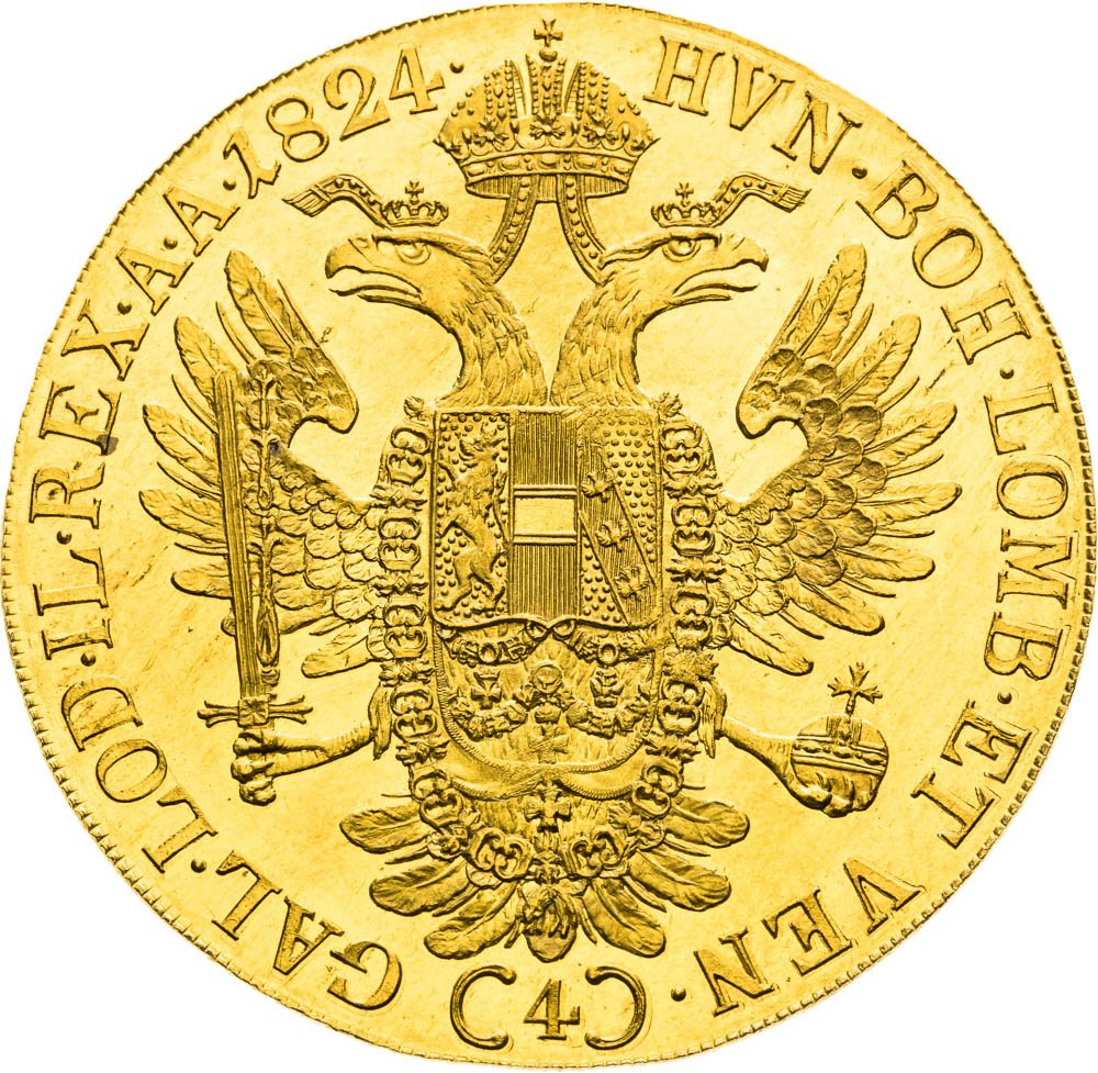 4 Dukát 1824 - revers