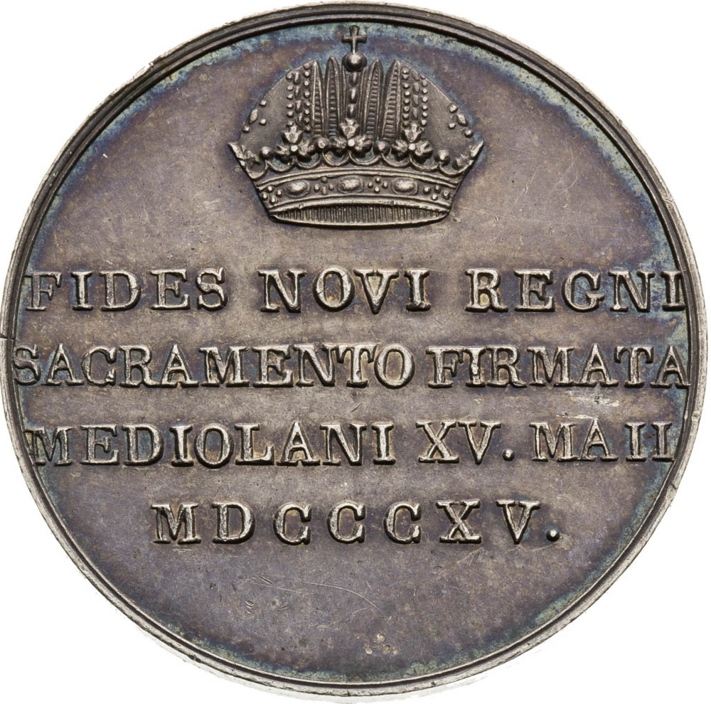 Stříbrný žeton 1815 - revers
