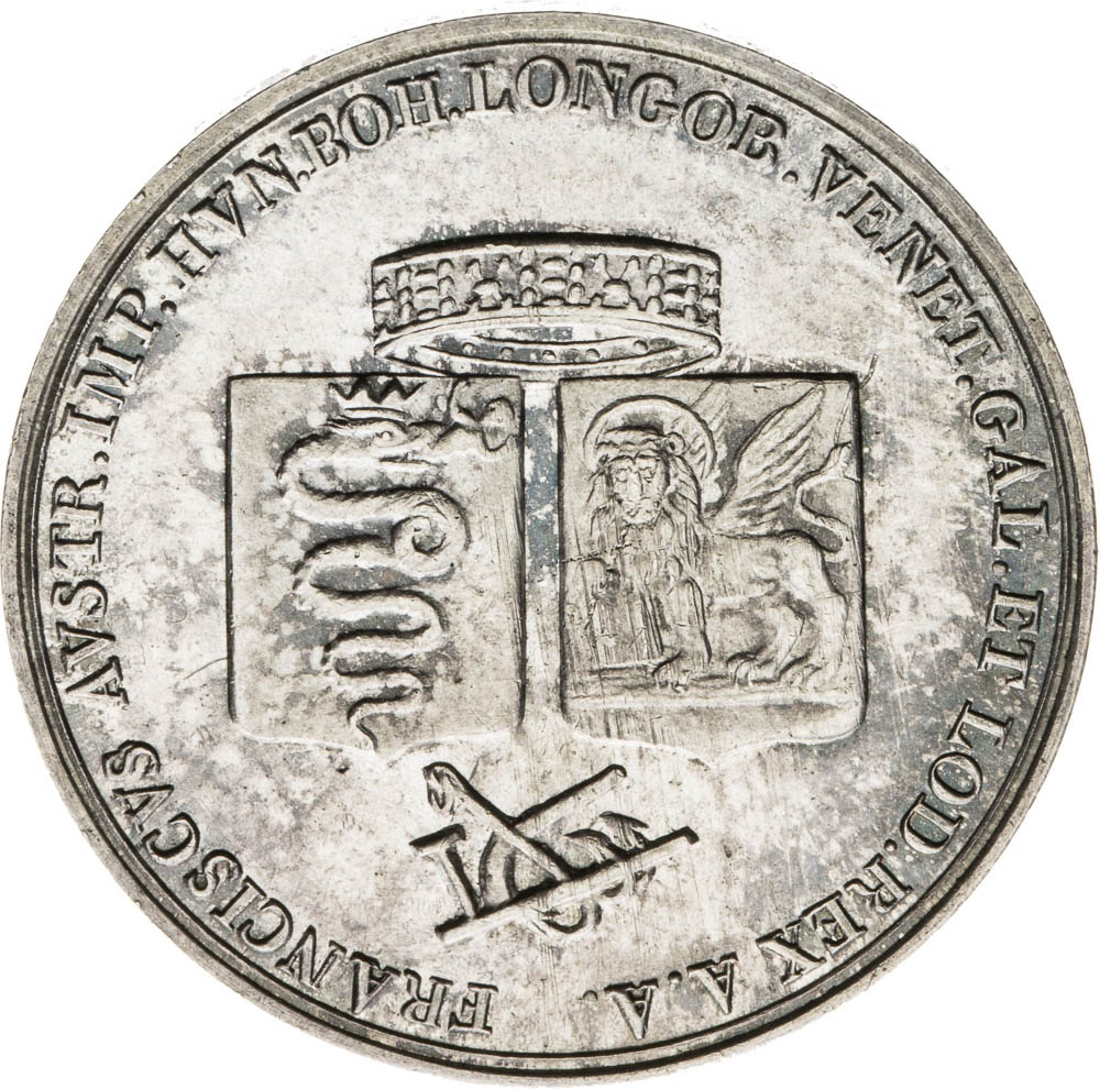 Stříbrný žeton 1815 - avers
