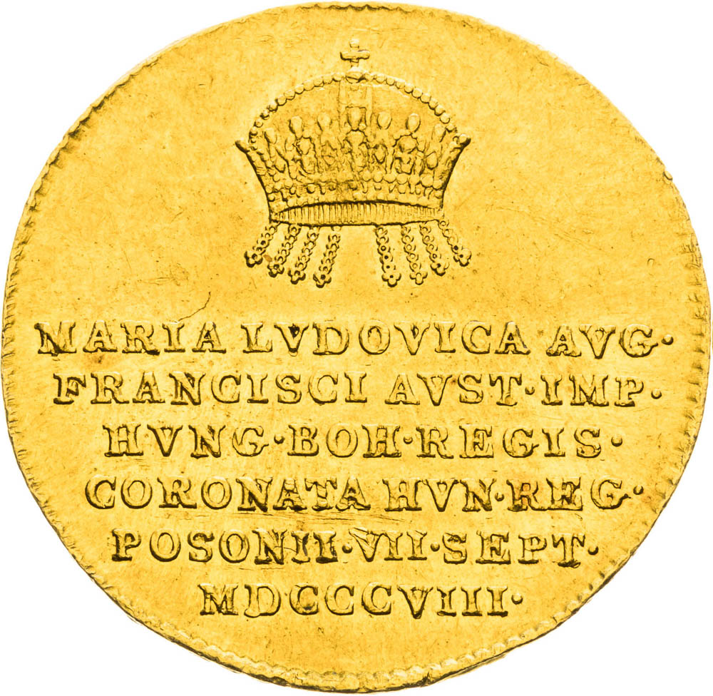 Zlatý žeton 1808 (3/4 Dukát) - avers