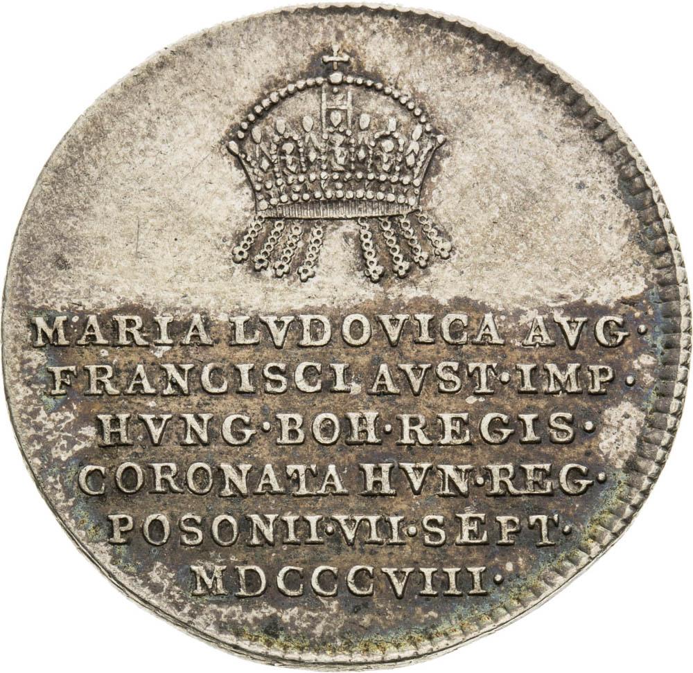 Stříbrný žeton 1808 - avers