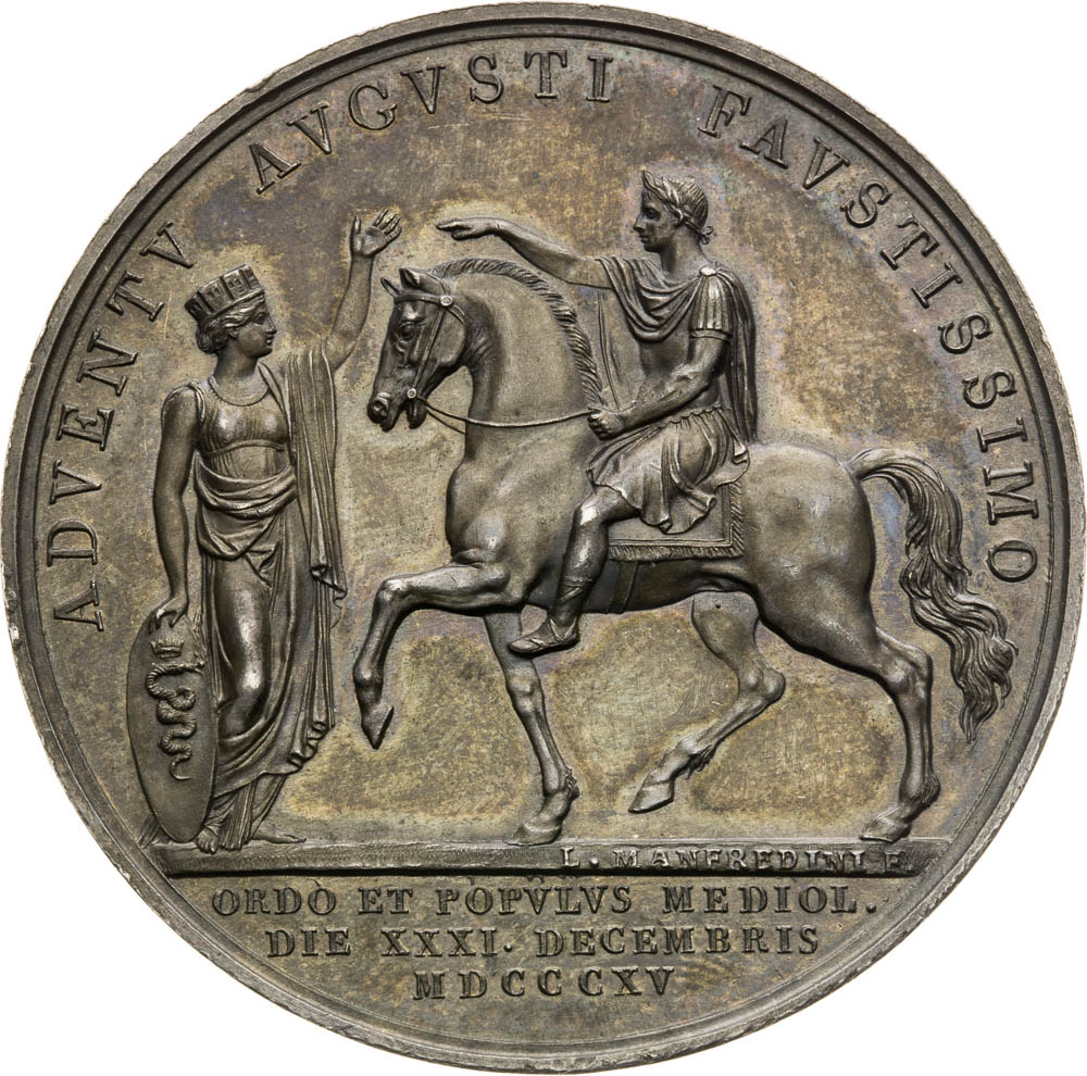Stříbrná medaile 1815 - revers