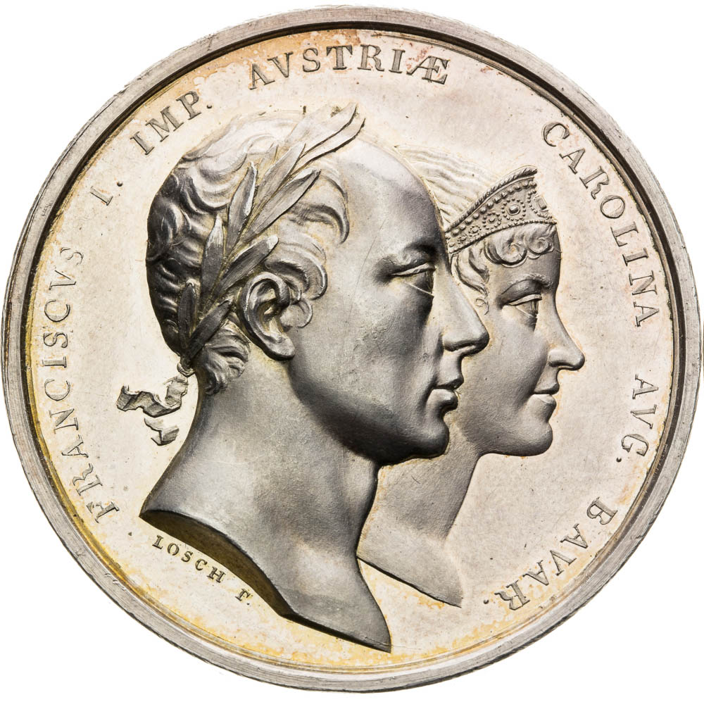 Stříbrná medaile 1816 - avers