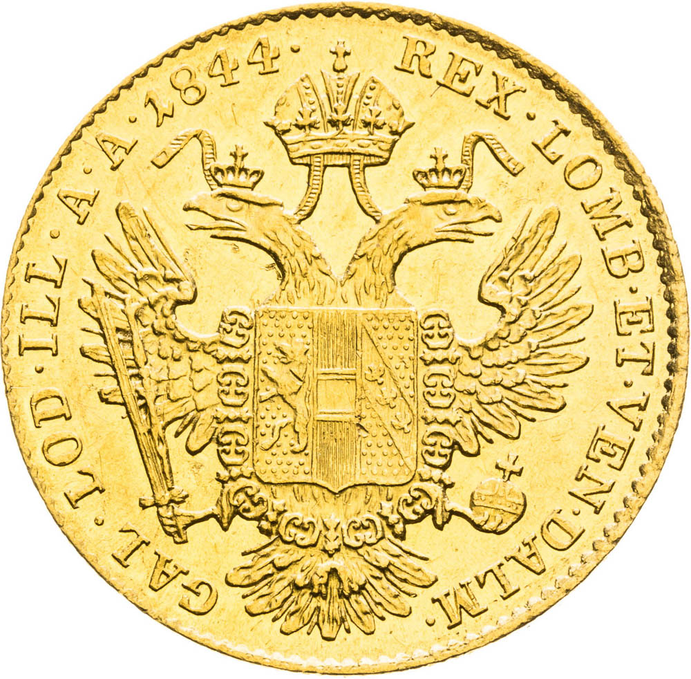 Dukát 1844 - revers