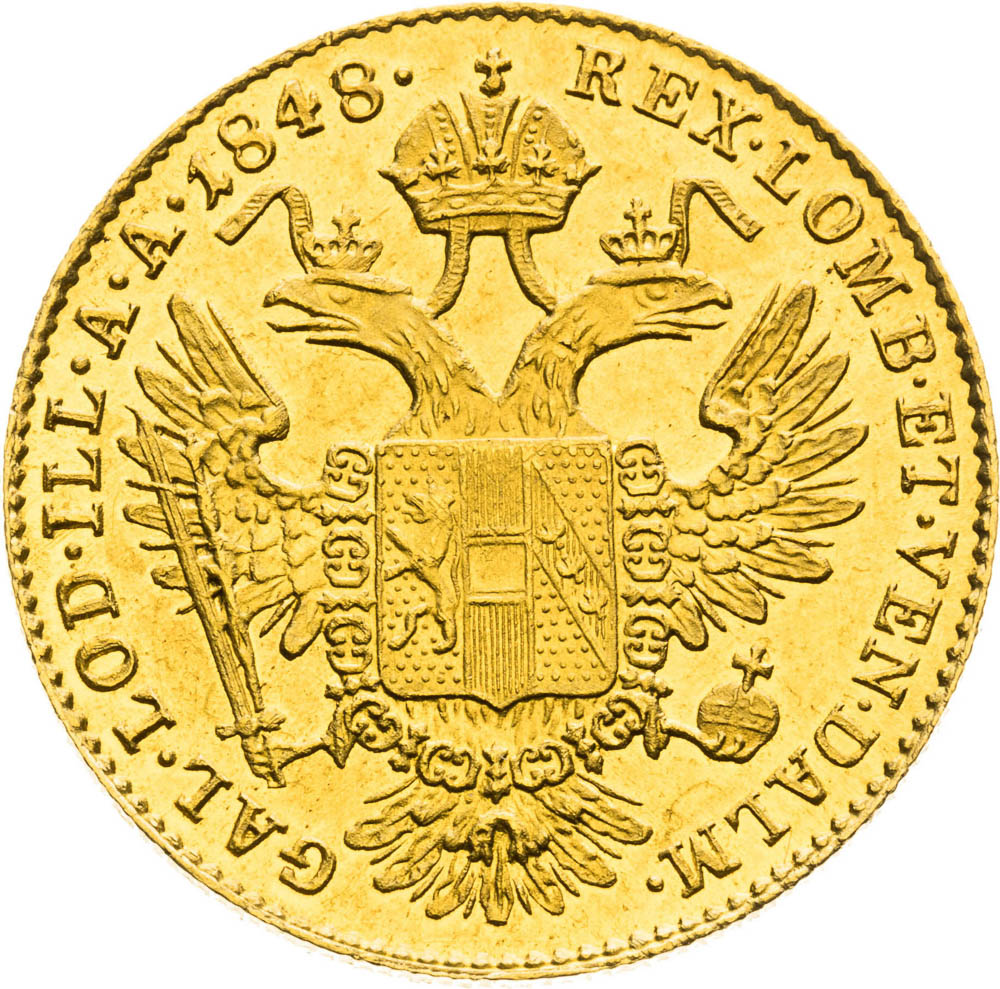 Dukát 1848 - revers