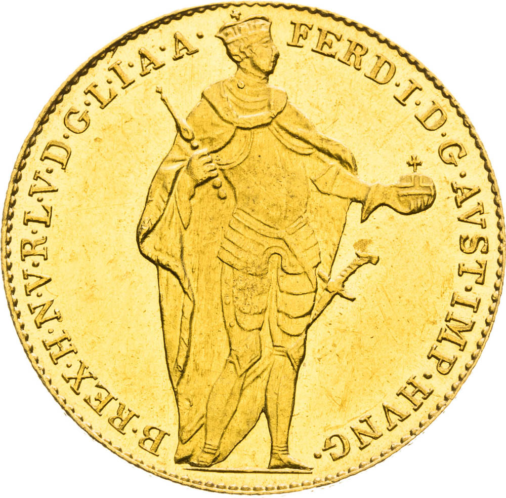 Dukát 1837 - avers