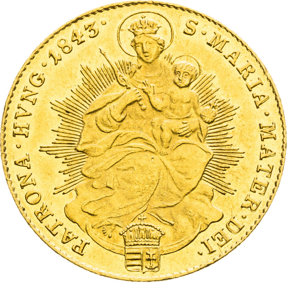 Dukát 1843 - revers