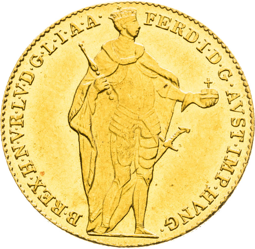 Dukát 1845 - avers