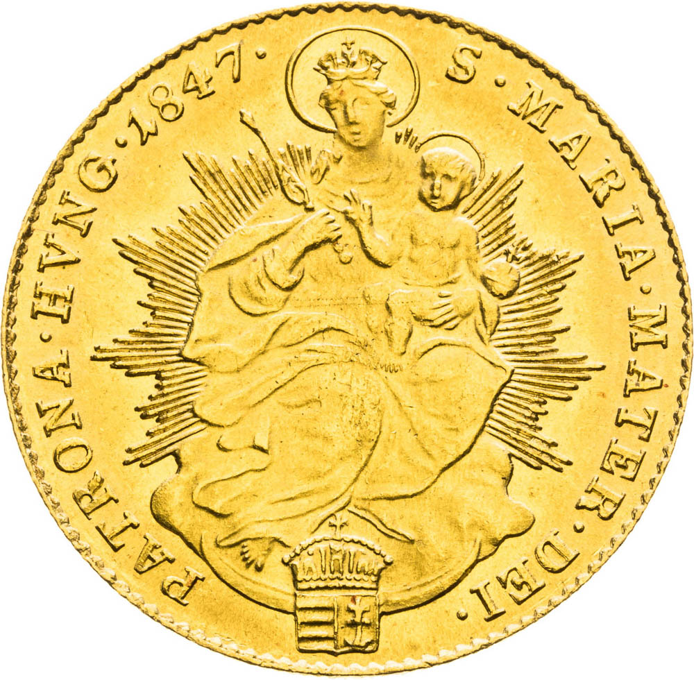 Dukát 1847 - revers