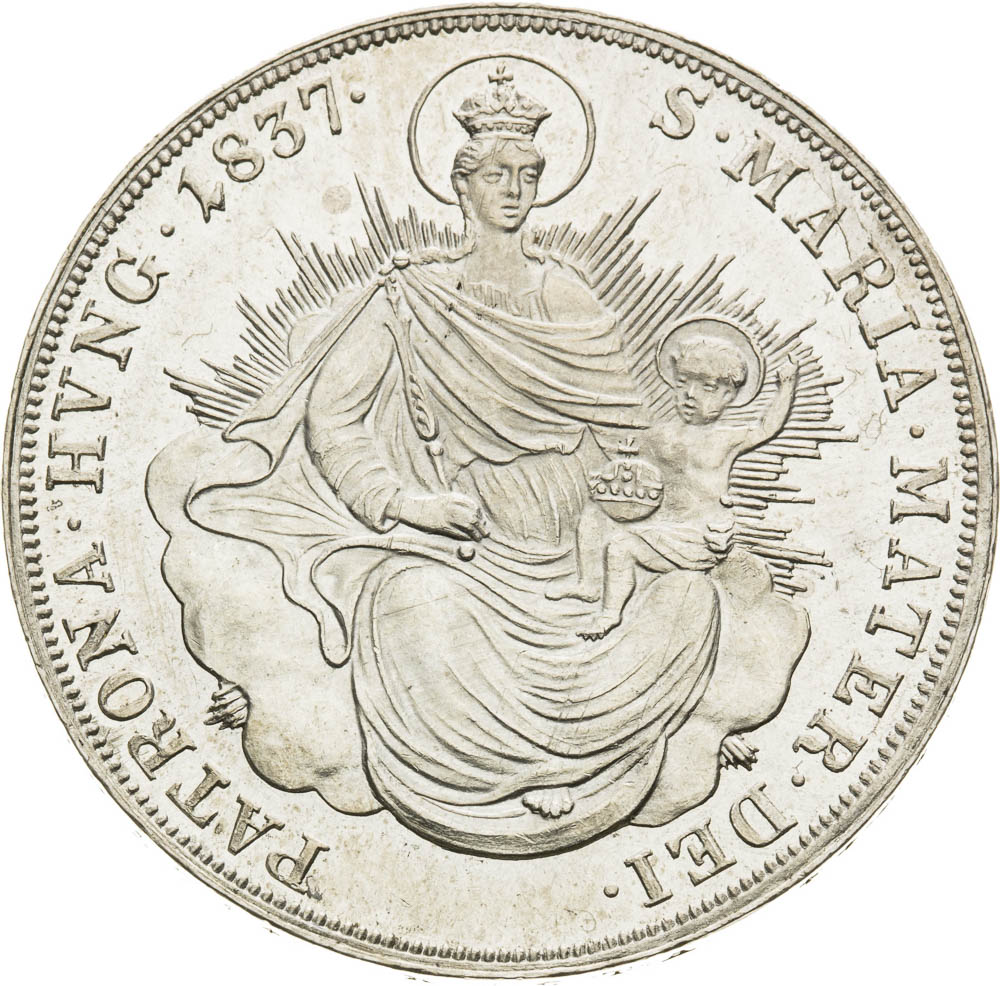 1/2 Thaler 1837 - back