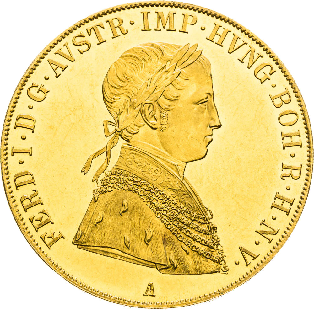 4 Dukát 1845 - avers