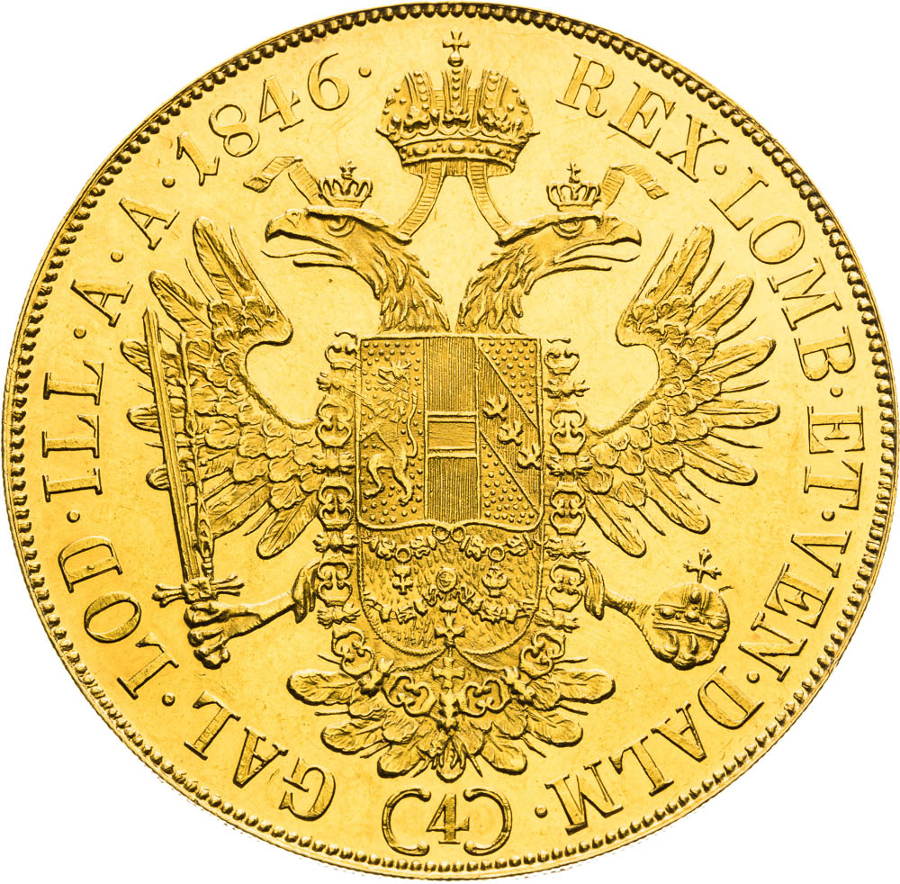 4 Dukát 1846 - revers