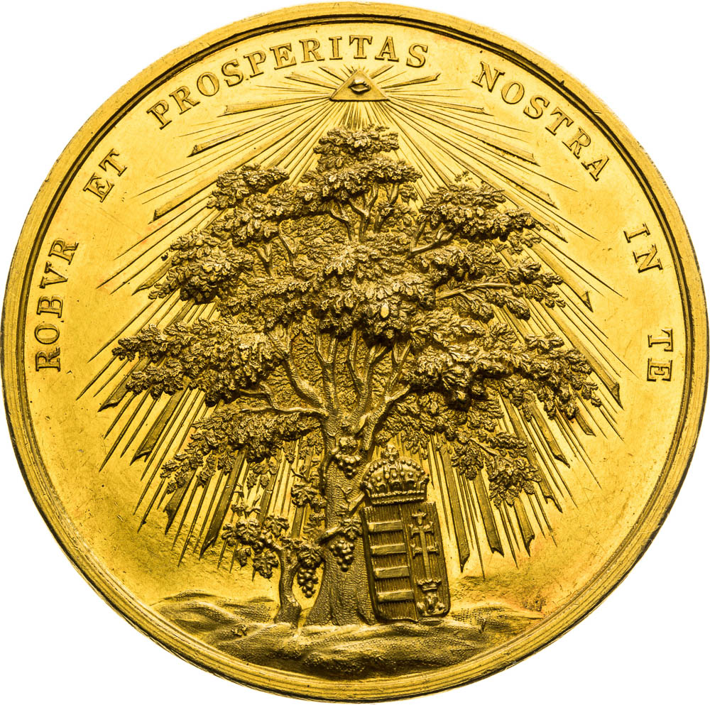 Zlatá medaile 1830 (15 Dukát) - revers