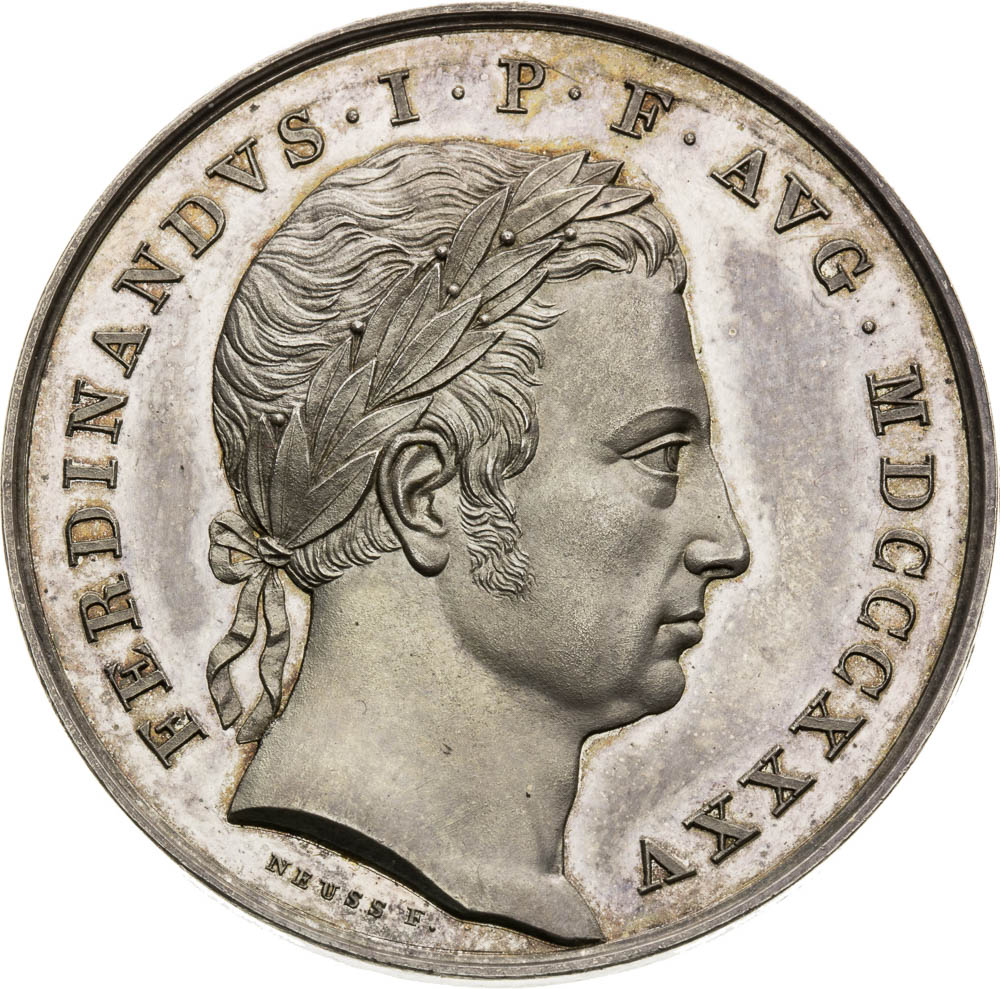 Stříbrná medaile 1835 - avers