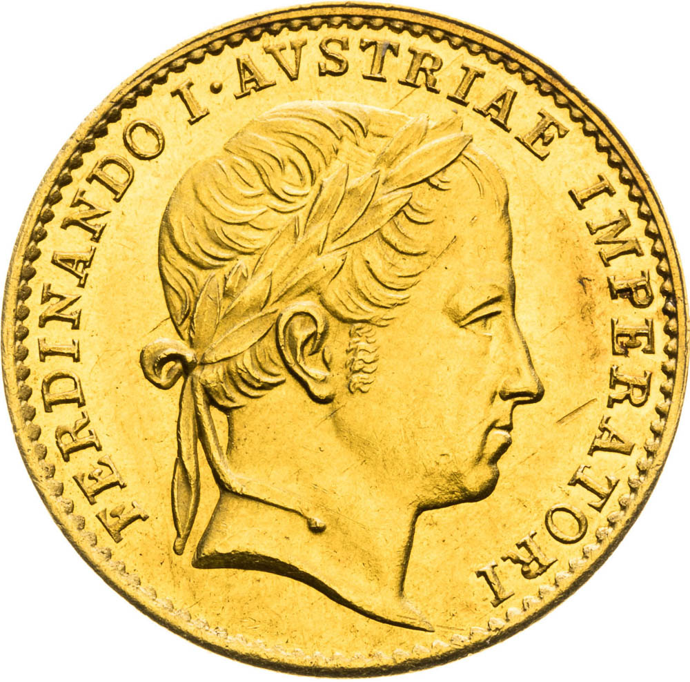 Zlatý žeton 1835 (Dukát) - avers