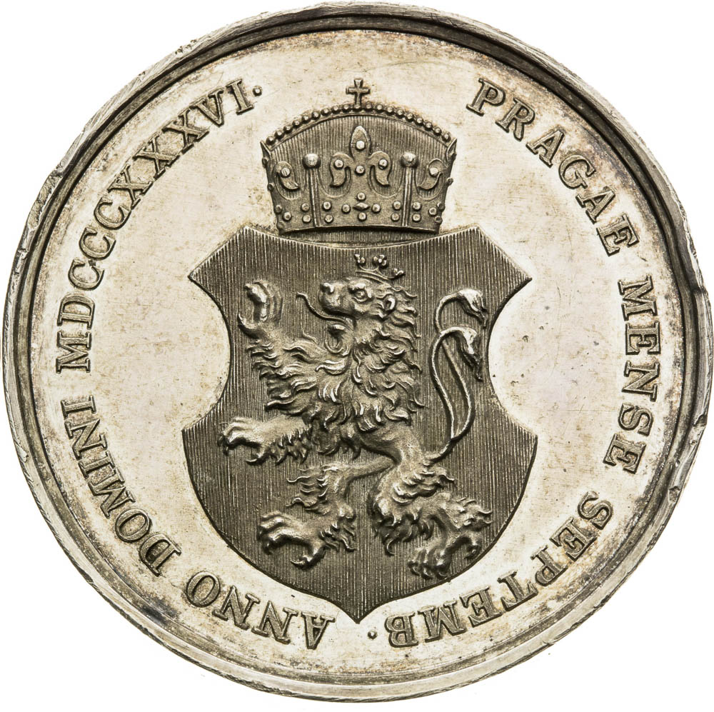 Stříbrná medaile 1836 - revers